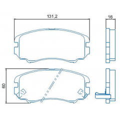 Pastilha de freio dianteira Malibu Coupe Elantra Sonata Tucson XG 300 XG350 Cadenza Soul Sportage Jurid HQJ-2216A